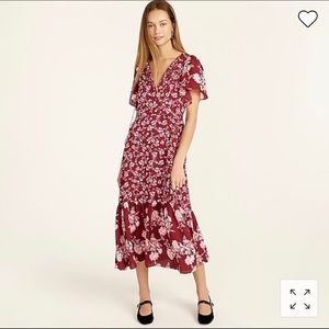 Drapey Flutter Sleeve Dress